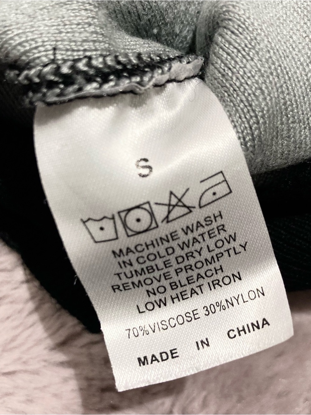 Too Fast Black and Grey Long-Sleeve Bat Motif Cardigan - Picture 7 of 10